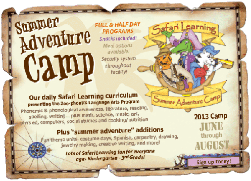 Safari Learning Summer Adventure Camp - Sonora CA